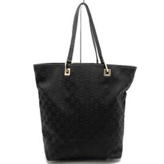 GUCCI グッチ GGキャンバス ハンドバッグ ブラック 109141 - メルカリ