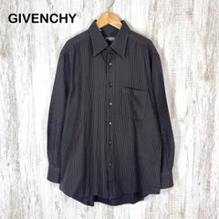 GIVENCHY ジバンシー ワンポイントロゴ ストライプ シャツ ブラウンのサムネイル