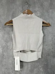 美品 Lily Brown リリーブラウン タグ付 カップイン リブニット トップス タンクトップ sizeF/白 ■◆ レディースのサムネイル