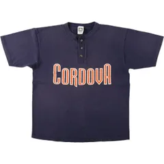古着 ~90年代 COTTON DELUXE ヘンリーネック カレッジTシャツ USA製 メンズL相当 ヴィンテージ/eaa647794