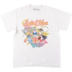 헌 옷 SAILOR MOON 미소녀 전사 세일러 문 애니메이션 캐릭터 프린트 T 셔츠 남성 M 상당/eaa645587
