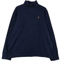 古着 ラルフローレン Ralph Lauren POLO RALPH LAUREN ESTATE RIB ハーフジップスウェットシャツ トレーナー メンズL相当/eaa647571のサムネイル