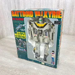 タカトクトイス 1/55 VF-1S バトロイド・バルキリー フィギュア ロイ・フォッカー機 超時空要塞マクロス 当時物のサムネイル