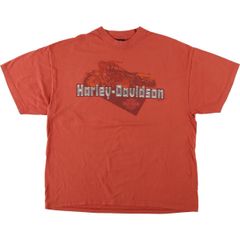 古着 00年代 ハーレーダビッドソン Harley-Davidson モーターサイクル バイクTシャツ USA製 メンズXL相当/eaa621587