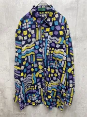 CARVEN カルヴェン 総柄 ブラウス シャツ sizeM/ネイビー  ■◇レディースのサムネイル