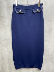 美品 MICHAEL KORS マイケルコース ペンシル スカート sizeXS/ネイビー ■◇◎レディースのサムネイル