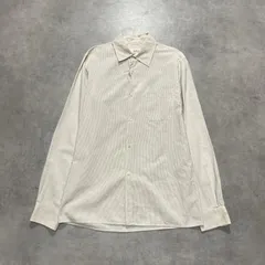 GQ5844◇A.P.C : フランス製 90’s‐00’s ストライプ 長袖シャツ ◇1◇キナリ系 エーペーセー オールドのサムネイル