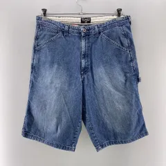 【中古】POLO JEANS ステンシル入り デニム カーペンターショーツ サイズ32 ポロジーンズ[24]のサムネイル