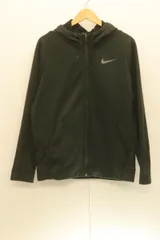 【中古】 NIKE メンズジップパーカー XXL THERMA フルジップ フーディ NIKE XXL 黒 ブラック ロゴのサムネイル