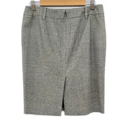 GUCCI(グッチ) スカート サイズ42 M レディース美品  - 229822 ZU058 白×黒 ひざ丈/千鳥格子柄のサムネイル