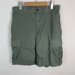 PROPPER プロッパー カーゴショーツ ハーフパンツ リップストップ グリーン S メンズ 古着 ミリタリー ワーク系のサムネイル