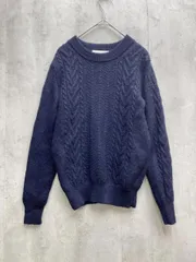 NOLLEY'S ノーリーズ ウール ニット セーター sizeS/ネイビー ◆■メンズのサムネイル
