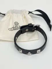 Vivienne Westwood ヴィヴィアンウエストウッド レザー ブレスレット ブラック No.6126のサムネイル