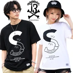 【30%OFF SALE】SABBAT13 サバトサーティーン サバト13「S-BONE T」半袖Ｔシャツ 黒 白 ブラック ホワイト バックプリント ロゴ スカル ドクロ ギフト無料 Rogiaのサムネイル