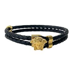 VERSACE】ラ メドゥーサレザーブレスレット ヴェルサーチ 最終値下げ中