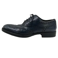 DOLCE&GABBANA(ドルチェアンドガッバーナ) シューズ 7 1/2 メンズ - ネイビー ウィングチップ/アウトソール張替済 レザーのサムネイル