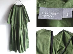 定価69300円 MARGARET HOWELL マーガレットハウエル 2025SS SOFT COMPACT COTTON ソフトコンパクトコットン ワンピース 2 グリーン 日本製のサムネイル