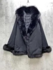 FRAGILE フラジール フォックスファー ロング コート size38/黒 ◆■◎レディースのサムネイル