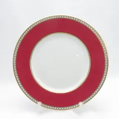 美品 WEDGWOOD ウェッジウッド ユーランダーパウダールビー 大皿 27cmプレート ディナー 黒壺 SM5359A2 のサムネイル