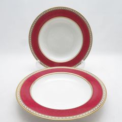 格安！WEDGWOODホワイトホール スープ皿ペア♪ウェッジウッド ユー