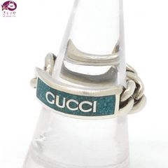 ちゅんたん様 GUCCI インターロッキング エナメル ターコイズ リング