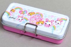 平成レトロ 筆箱 3段缶ペンケース 犬 - メルカリ