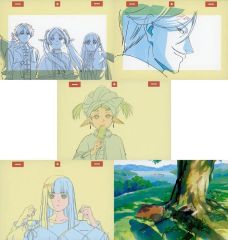 [중고] 엽서 집합 일러스트 & 원화 엽서 5장 세트 [Blu-ray/DVD 장례식 프리렌 Season2 Vol.1] 첫회 봉입 특전