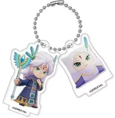 【中古】キーホルダー シロネ 「ファンタジーライフi グルグルの竜と時をぬすむ少女 仲間キャラクタートレーディングアクリル2連キーホルダースタンド Vol.2」