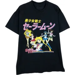 古着 SAILOR MOON 美少女戦士セーラームーン アニメ キャラクタープリントTシャツ メンズM相当/eaa647613