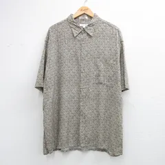 XL/古着 ピエールカルダン 半袖 ブランド シャツ メンズ 90年代 90s 総柄 ロング丈 レーヨン グレー系他 26may20のサムネイル
