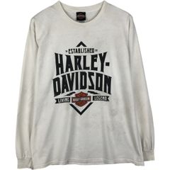 古着 ハーレーダビッドソン Harley-Davidson 鷲柄 イーグル柄 モーターサイクル ロングTシャツ ロンT メンズL相当/eaa647474