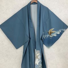 日舞 舞台 男 着物 ポリエステル 水色 源氏車 荒波 男踊り - メルカリ