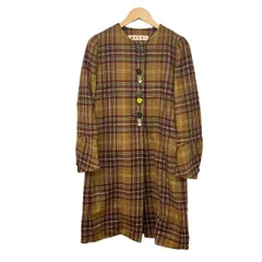 MARNI(マルニ) コート サイズ40 M レディース - ライトブラウン×ブラウン×マルチ 長袖/チェック柄/春/秋のサムネイル