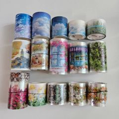 断捨離 海外マステ 風景 背景 装飾 PETマステ まとめ売り おまけ付き