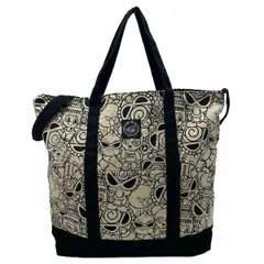 HYSTERIC GLAMOUR(ヒステリックグラマー) トートバッグ - 黒×アイボリー×マルチ リバーシブルのサムネイル