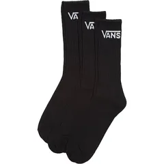 バンズ メンズ アンダーウェア 靴下 Vans Classic Crew Sock 3Pack Mens Black ブラックのサムネイル