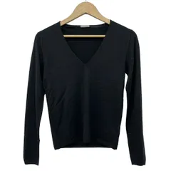 Cruciani(クルチアーニ) 長袖セーター レディース美品  黒 Vネック/カシミヤ/シルクのサムネイル