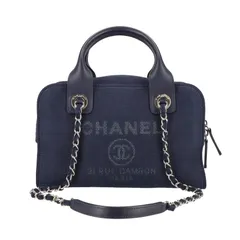 CHANEL ドーヴィル・ボーリングチェーン2WAYショルダー A92749 Aランク 75のサムネイル