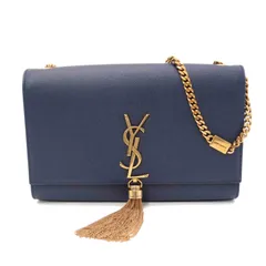 SAINT LAURENT タッセルチェーンショルダー/ネイビー Aランク 69のサムネイル
