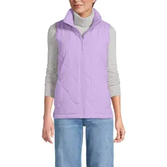 ランズエンド レディース アウター ジャケット・ブルゾン プチ ベスト Petite Lands End FeatherFree Onion Insulated Vest Whisper Lilacのサムネイル