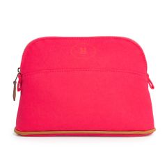 エルメス ボリードポーチ PM 20 コットン100％ Hibiscus ハイビスカス