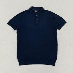 XL相当】Ermenegildo Zegna ゼニア ニットポロシャツ 紺 - メルカリ