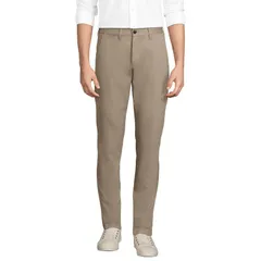 ランズエンド メンズ ボトムス カジュアルパンツ スリムフィット Mens Lands End Slim Fit Chino Pants Khaki カーキのサムネイル