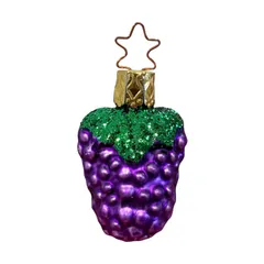 INGE-GLAS Vintage ドイツ製 ミニブドウ 葡萄 ガラスオーナメント　クリスマスオーナメント ヴィンテージのサムネイル