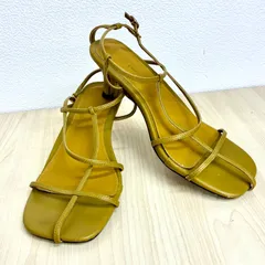 【ミラオーウェンMila Owen】2021年製Tストラップサンダル 24.5 カーキ系 ⭐︎のサムネイル