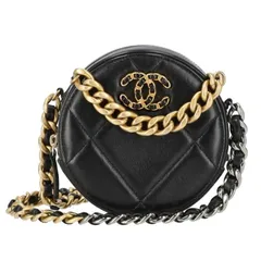 CHANEL マトラッセチェーンラウンドポーチ/ラムスキンGD金具 Aランク 75のサムネイル