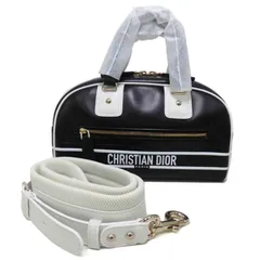 Christian Dior VIBE/ヴァイブスモールボウリングハンドバッグ/黒×白 M6209OOBR SAランク 84のサムネイル