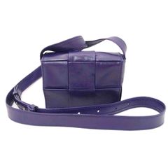 BOTTEGAVENETA マキシイントレチャートキャンディーカセットショルダー/パープル Aランク 69