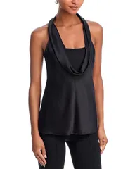 ヘルムート ラング レディース トップス シャツ シルク Helmut Lang Silk U Neck Top Black ブラックのサムネイル