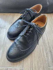 DR. MARTENS ドクターマーチン ブローグ ウイングチップ ブラック (260)